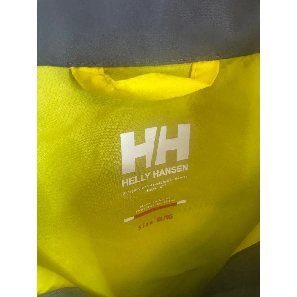 Helly Hansen Speed Performance HH Vest Grey Neon Yellow Full Zip Mens XL